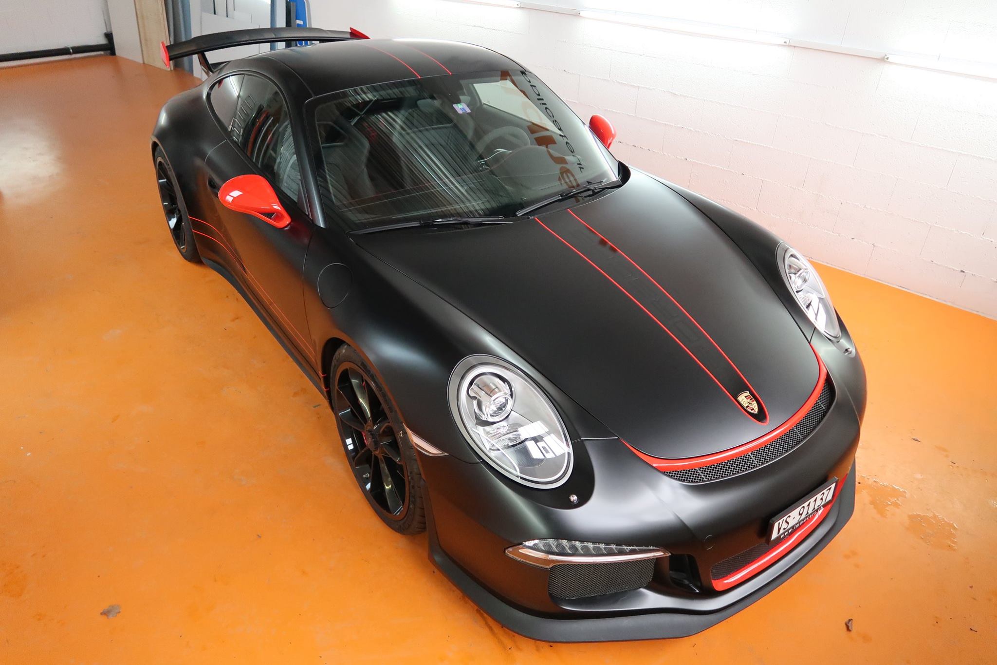 porsche gt3 noir satin