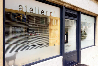 Façade de l'atelier d'art moderne.