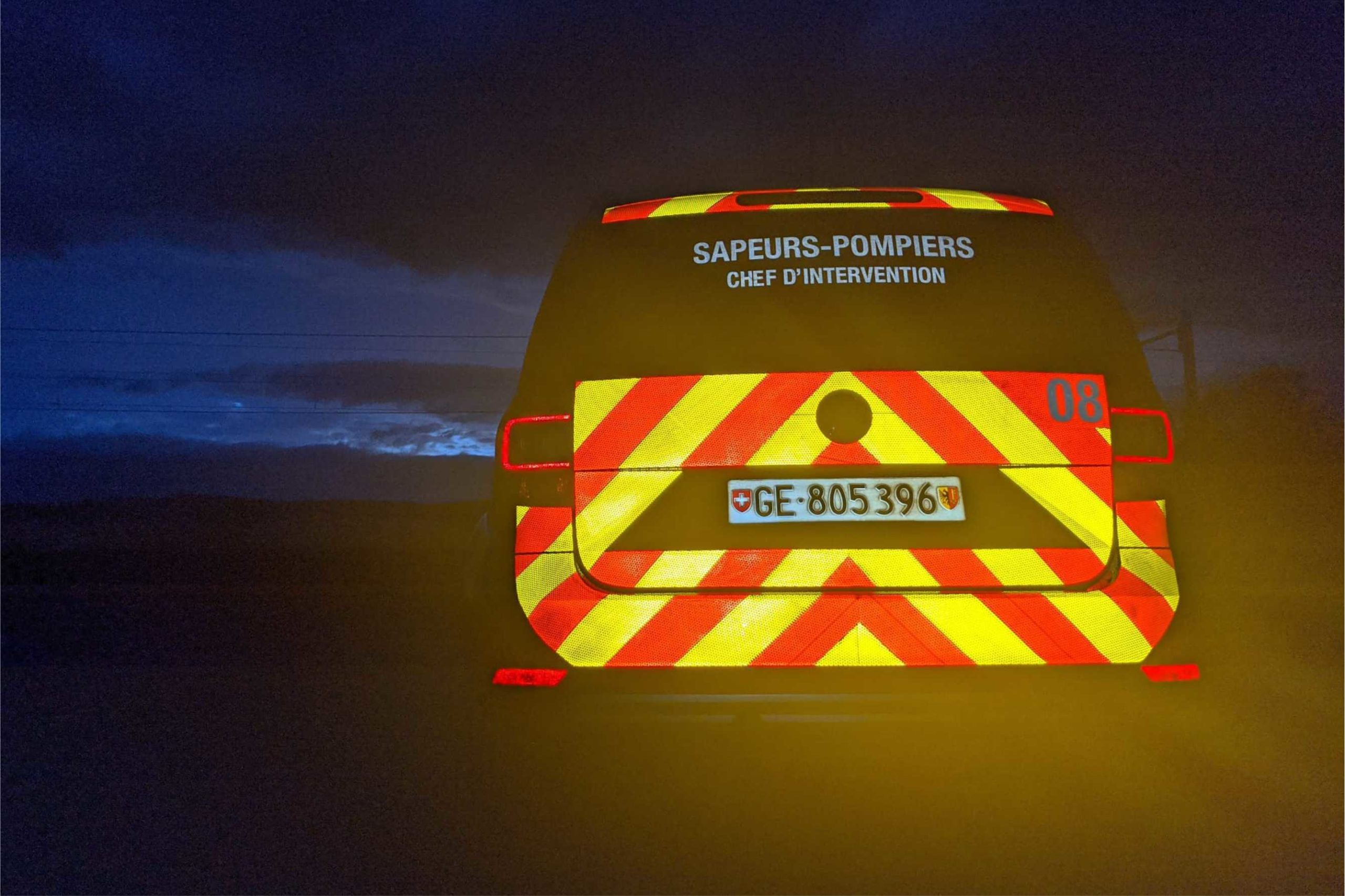 sapeurs pompiers film reflechissant